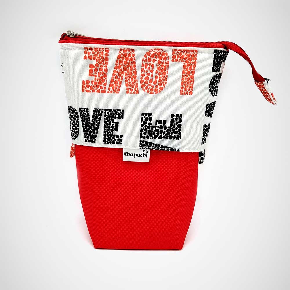 Estuche LoveFlex hecho a mano en loneta y algodón