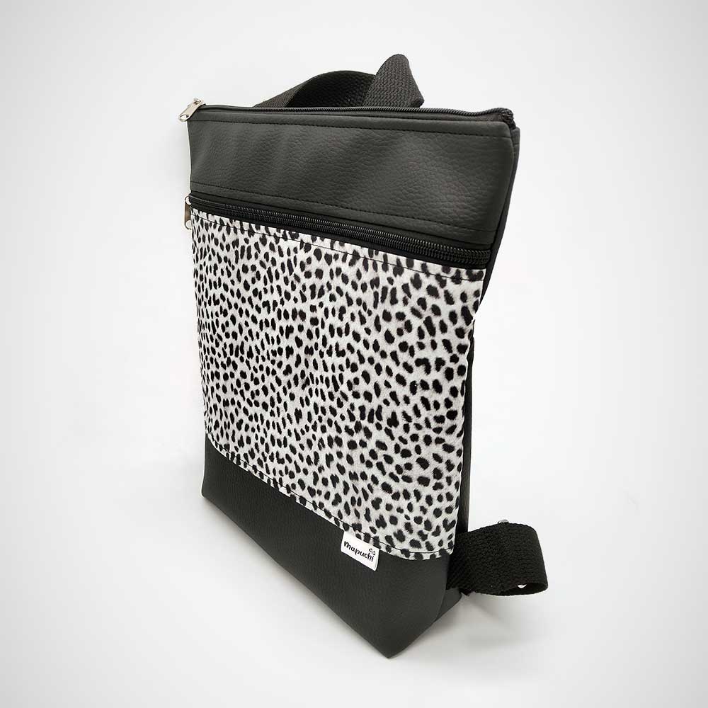 Mochila Animal print Petit de polipiel, algodon y loneta
